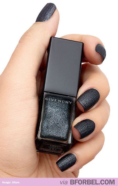 givenchy black matte glitter nail polish|matte black nail polish.